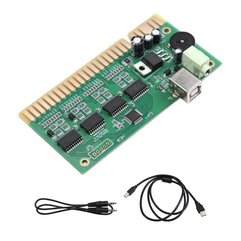 Usb Game Board Jamma - 28ピンボード用MchineHOT-New MAMEゲームコントローラーPCからJammaコンバーターPCBへUSBオーディオケーブル付き