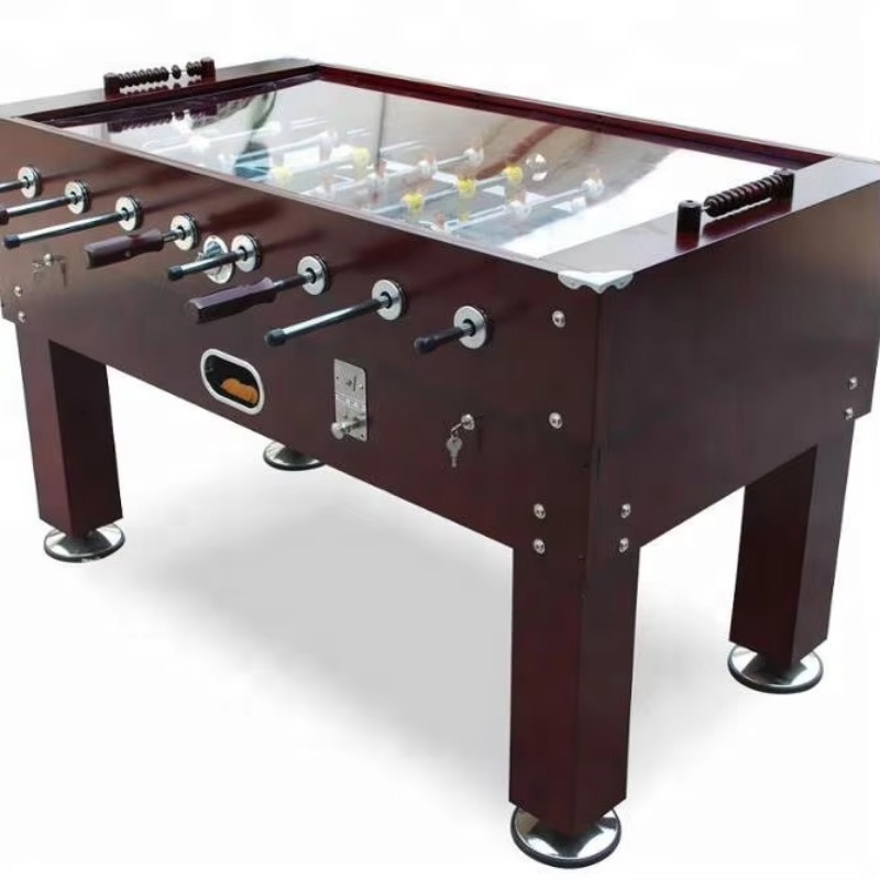 Foosball Table Commercial - 5フィート業務用コイン式フーズボールテーブル、頑丈なMDFフレーム、コイン式ベビーサッカーテーブル