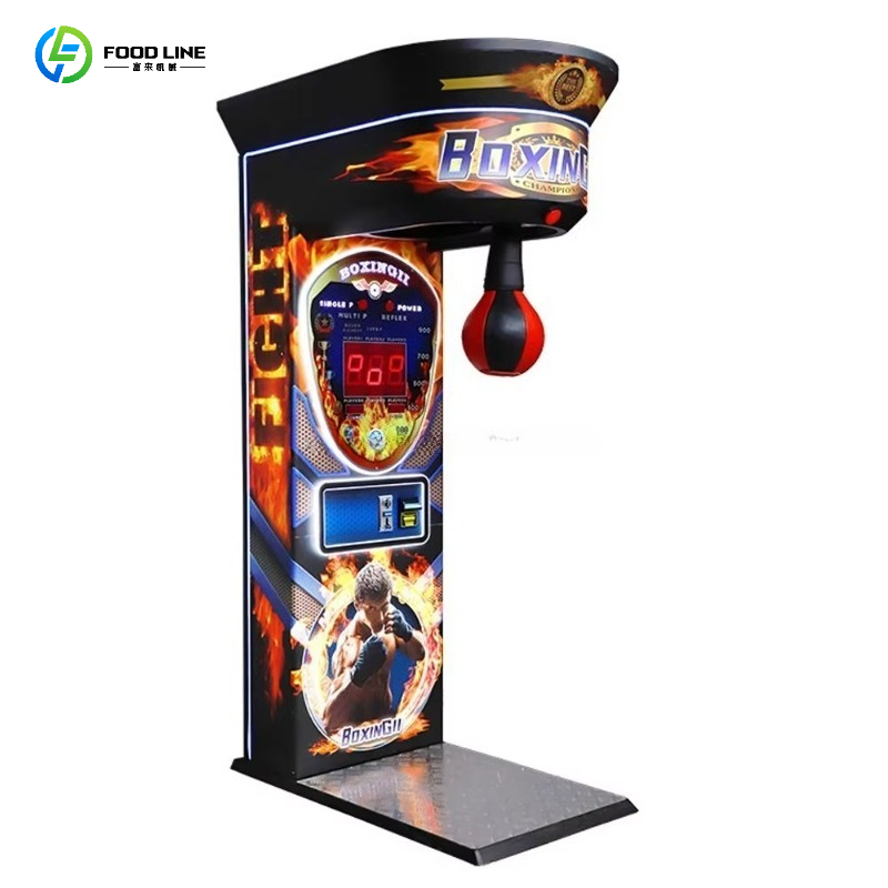 Arcade Games & Vending Llc Photos - ブラックキングボクシングアーケードマシン スーパーブラスターパンチングマシン 紙幣識別機付きコイン式ゲーム キングボクシング カスタム仕様