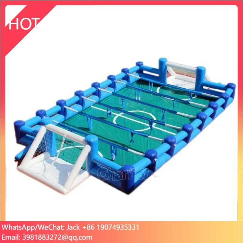 Foosball Table Commercial - 新しいデザインのインフレータブル人間テーブルサッカー スポーツゲームフェンス 商用フーズボールテーブルサッカーゲーム 大人向けスポーツイベント用