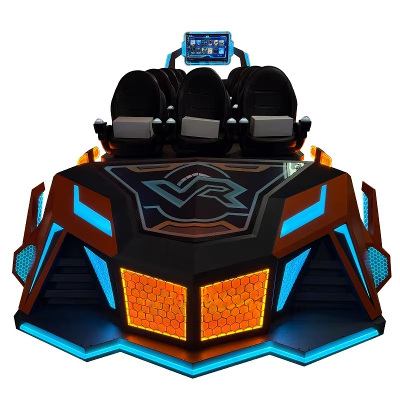 Arcade Games & Vending Llc Photos - VR戦艦2026 新型AR/VRエンターテイメント 9人乗り5Dローラーコースターシミュレーター 3Dアーケードゲーム機 7Dフライトシミュレーター