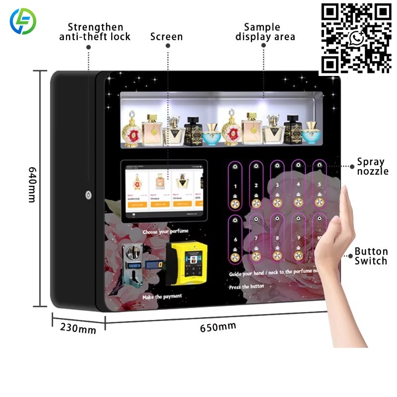 パキスタン向けカスタマイズ商業用街路壁掛けスマート香水自動販 - Commercial Vending Machine のレビューと価格