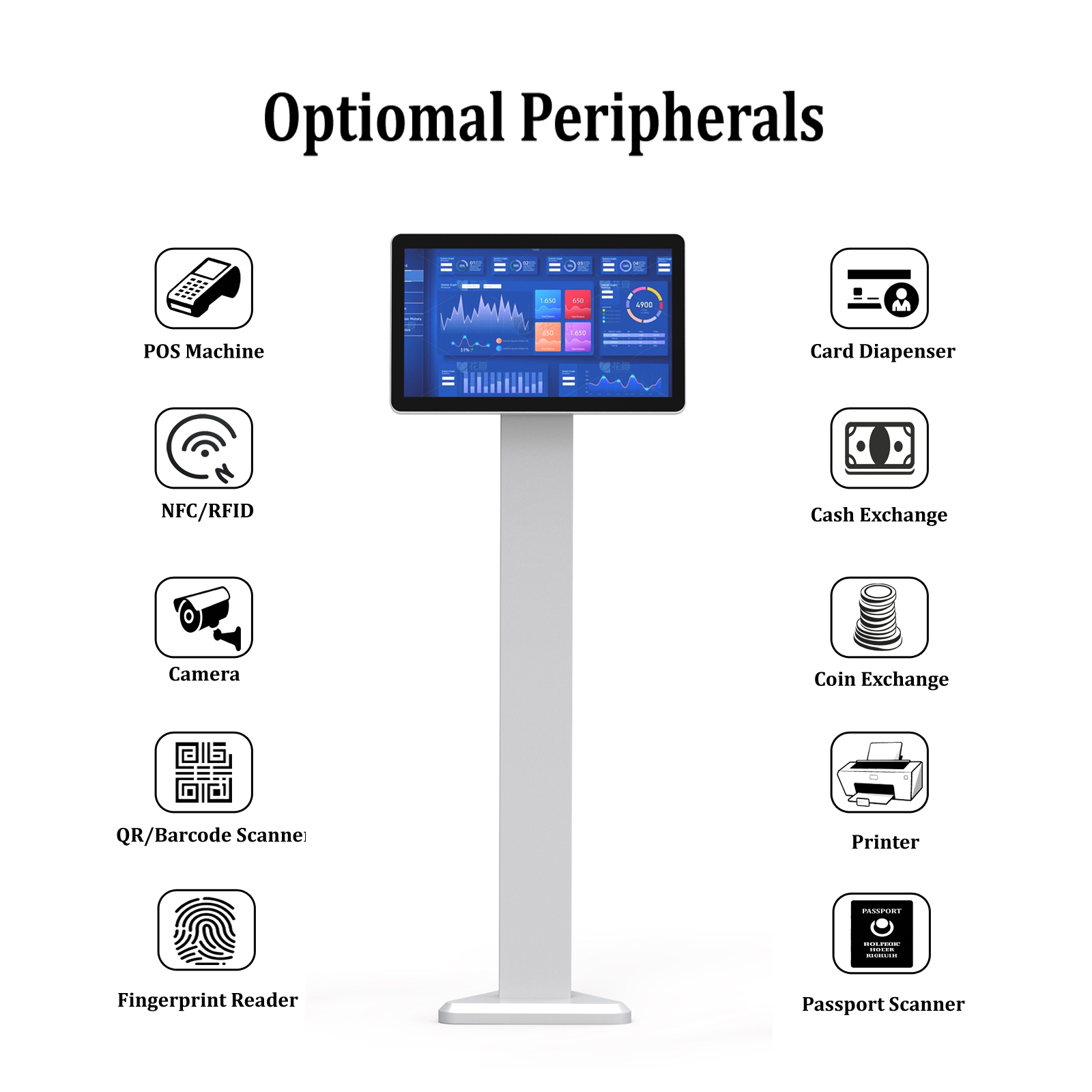 21.5インチ自立型自動販売機、NFCカードリーダー搭載、高 - Nfc Card Reader Vending のレビューと価格
